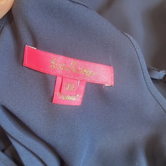 Lilly Pulitzer Dusk Navy Racerback Tank Size XS - Picture 8 of 8